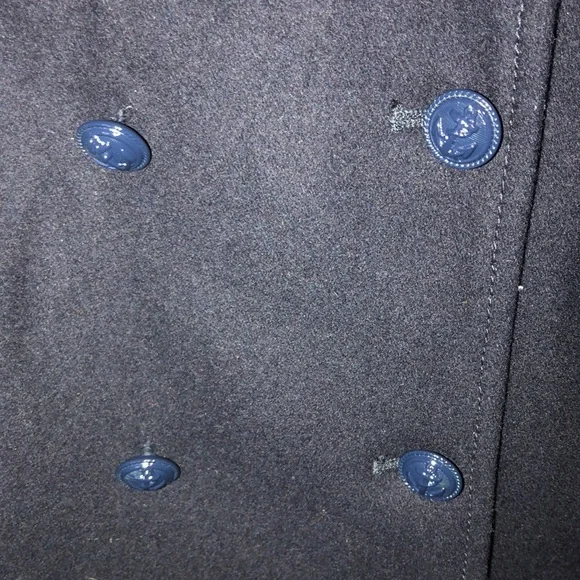 Girls Tommy Hilfiger Wool Blend Military Style Pea Coat